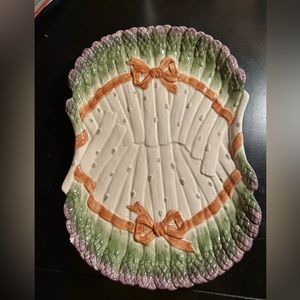 Cultivated garden by shafford asparagus serving dish, Easter, thanksgiving